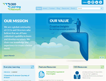Tablet Screenshot of ceolearningnetwork.com
